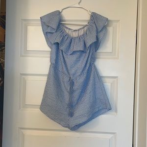 Gingham romper! Size medium.